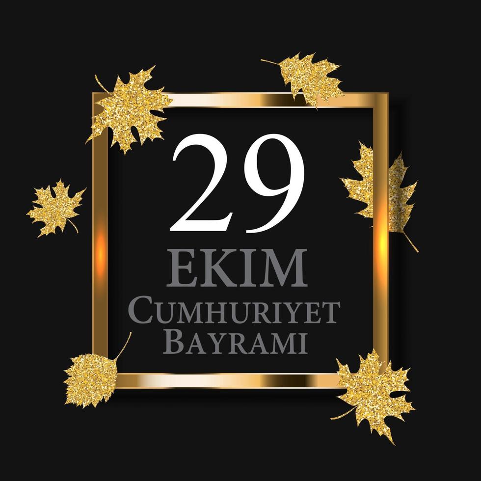 29 octobre jour de la république turquie. vecteur