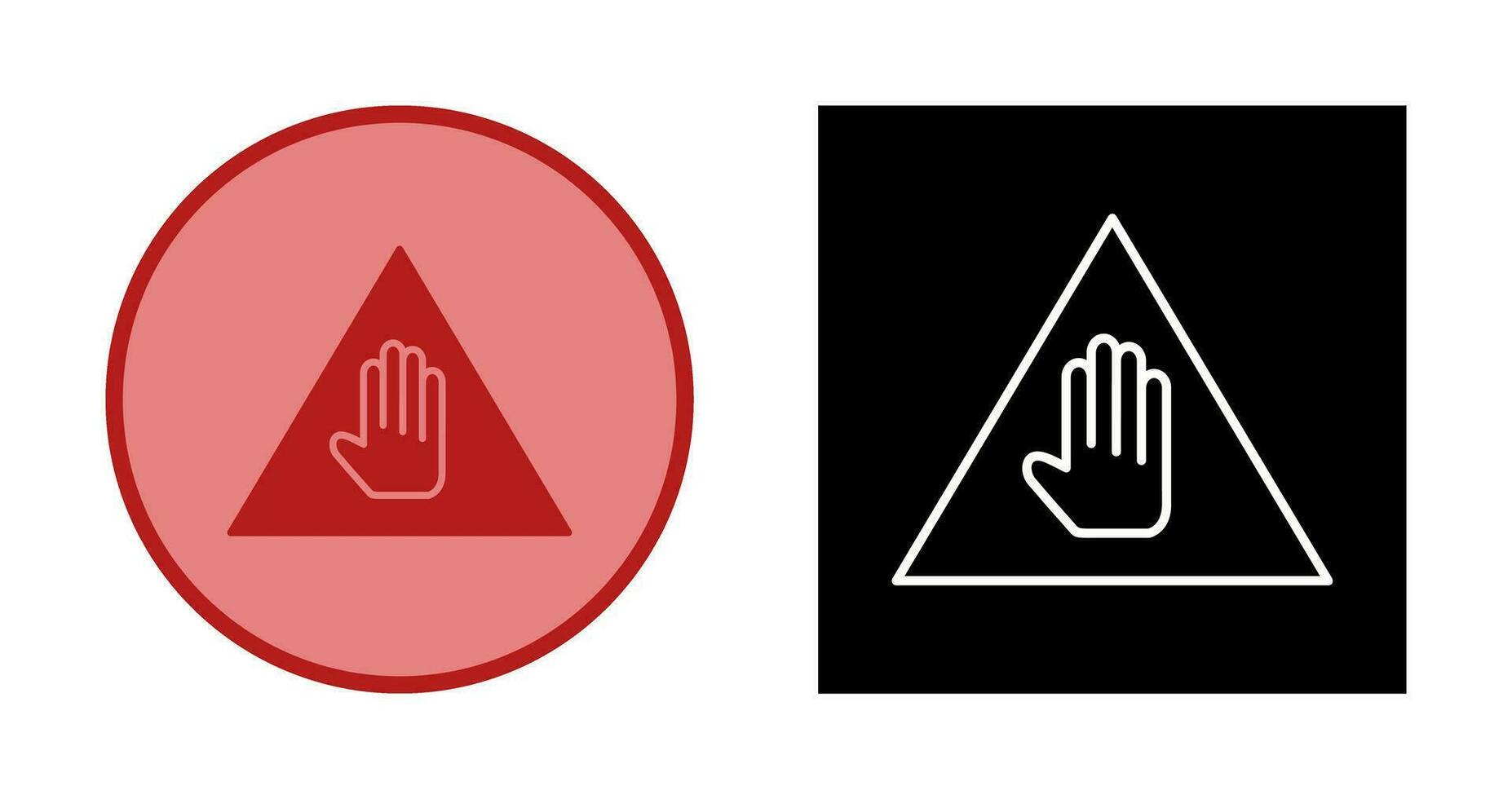 icône de vecteur d'avertissement unique