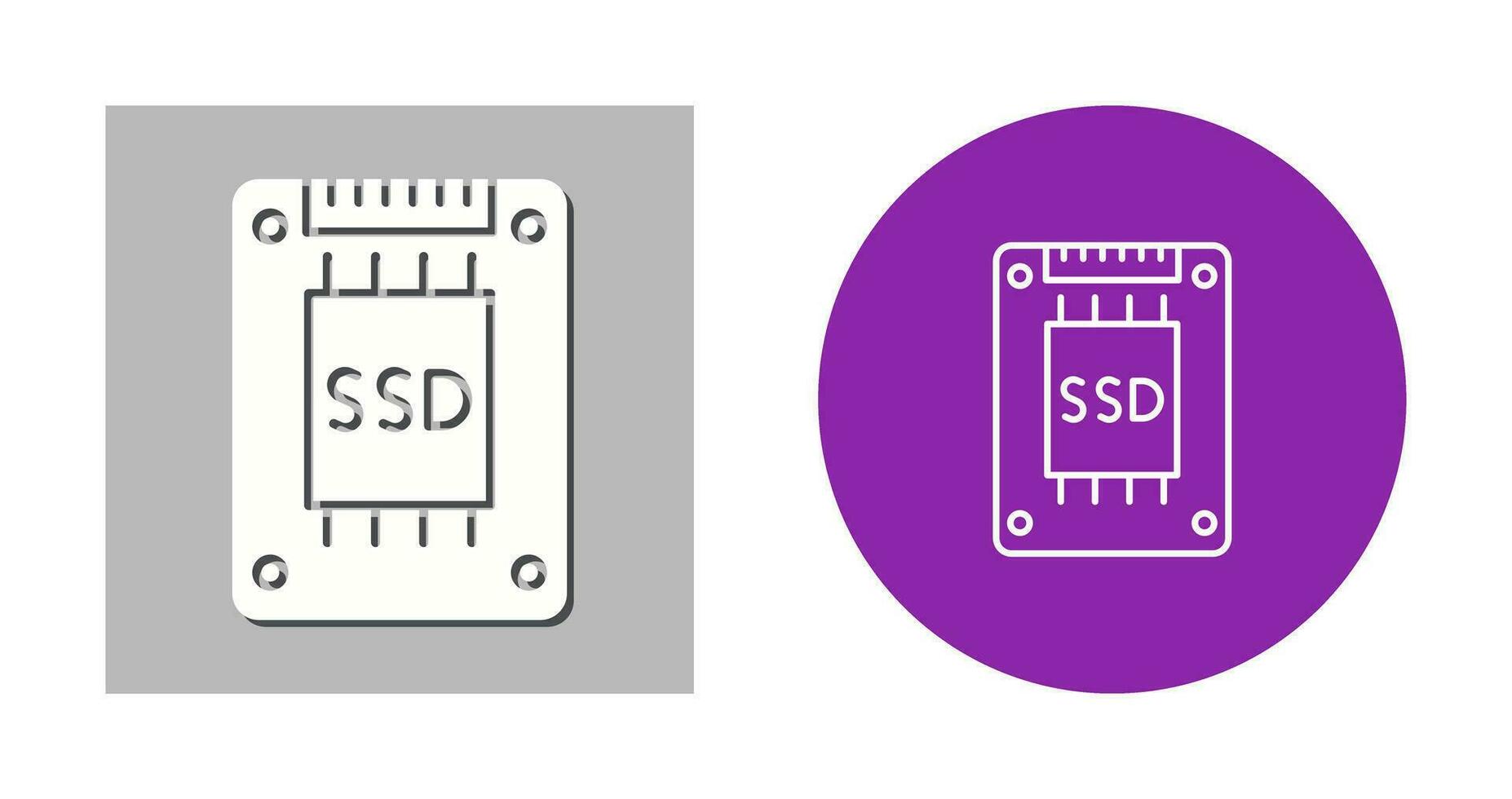 icône de vecteur ssd