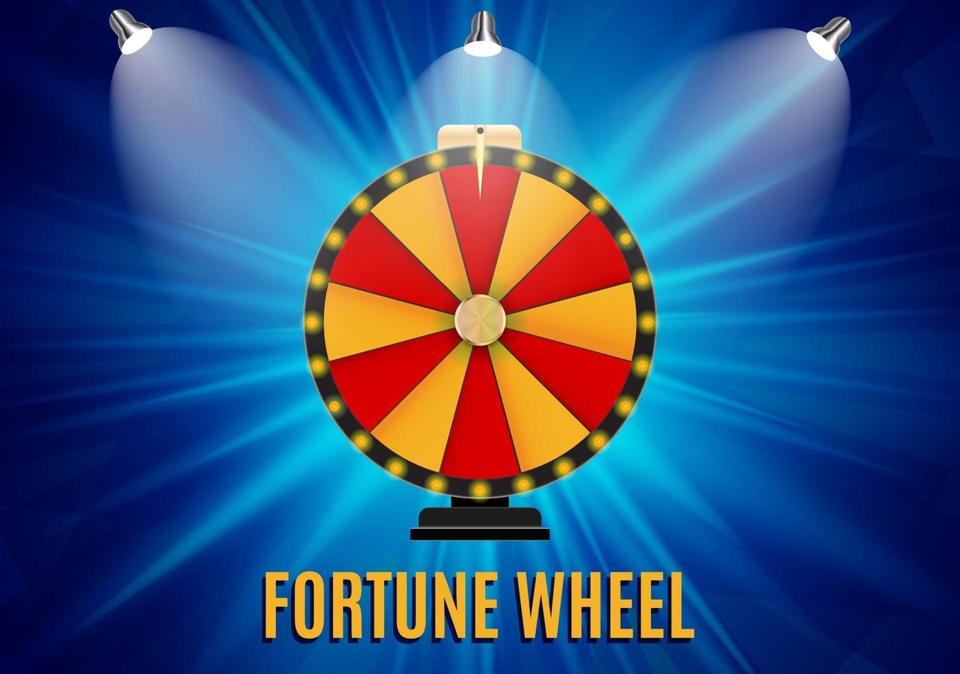 roue de la fortune, icône porte-bonheur avec place pour le texte