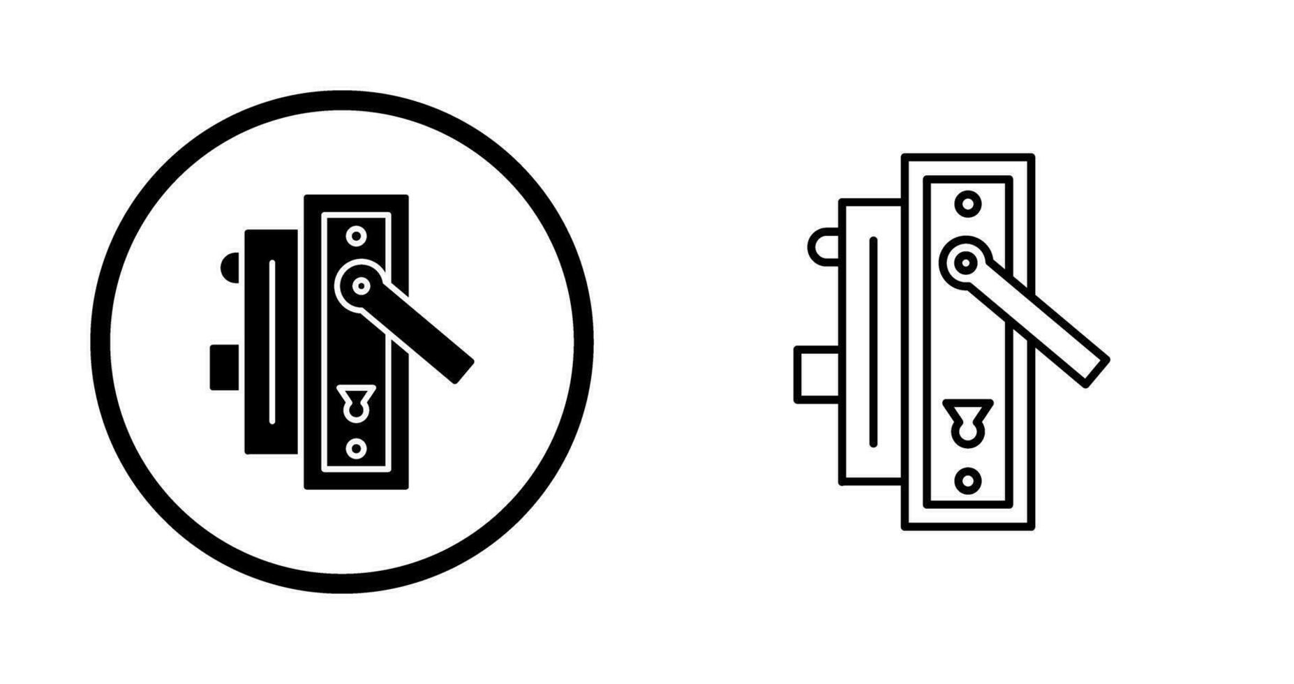 icône de vecteur de poignée de porte