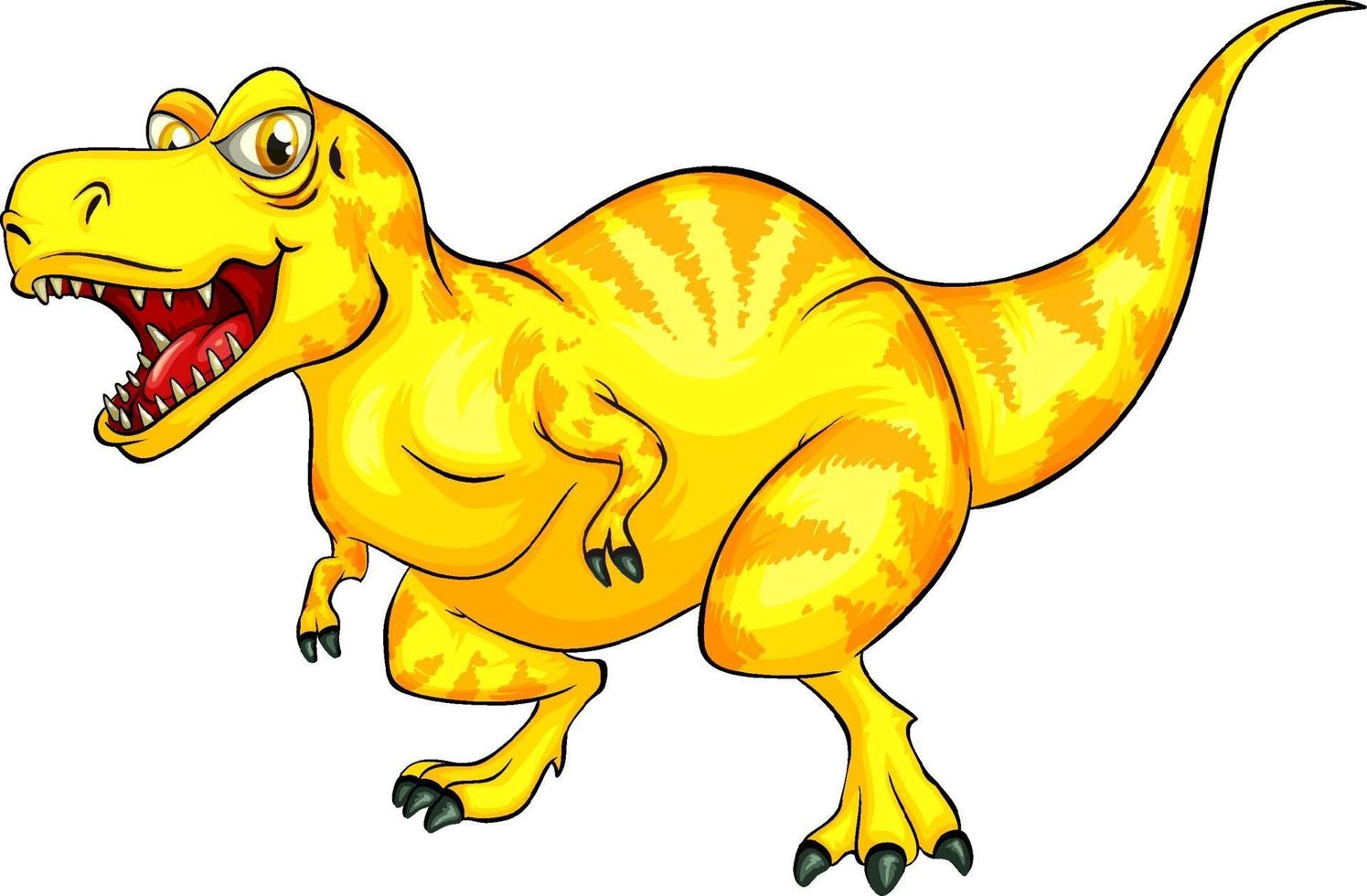 un personnage de dessin animé de dinosaure raptorex vecteur