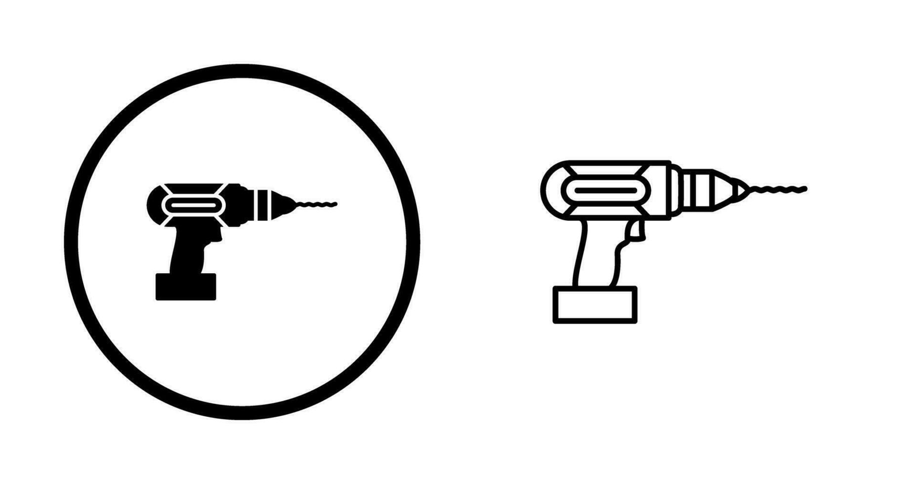 icône de vecteur de forage