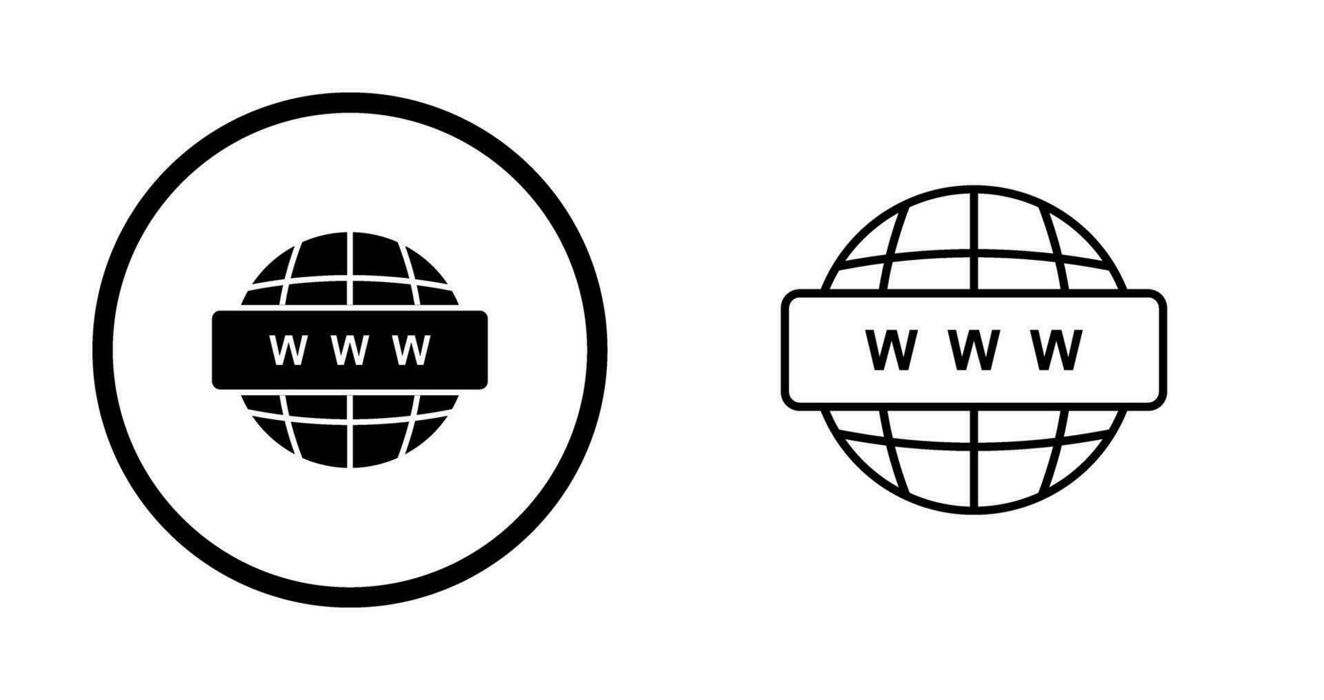 icône de vecteur web mondial