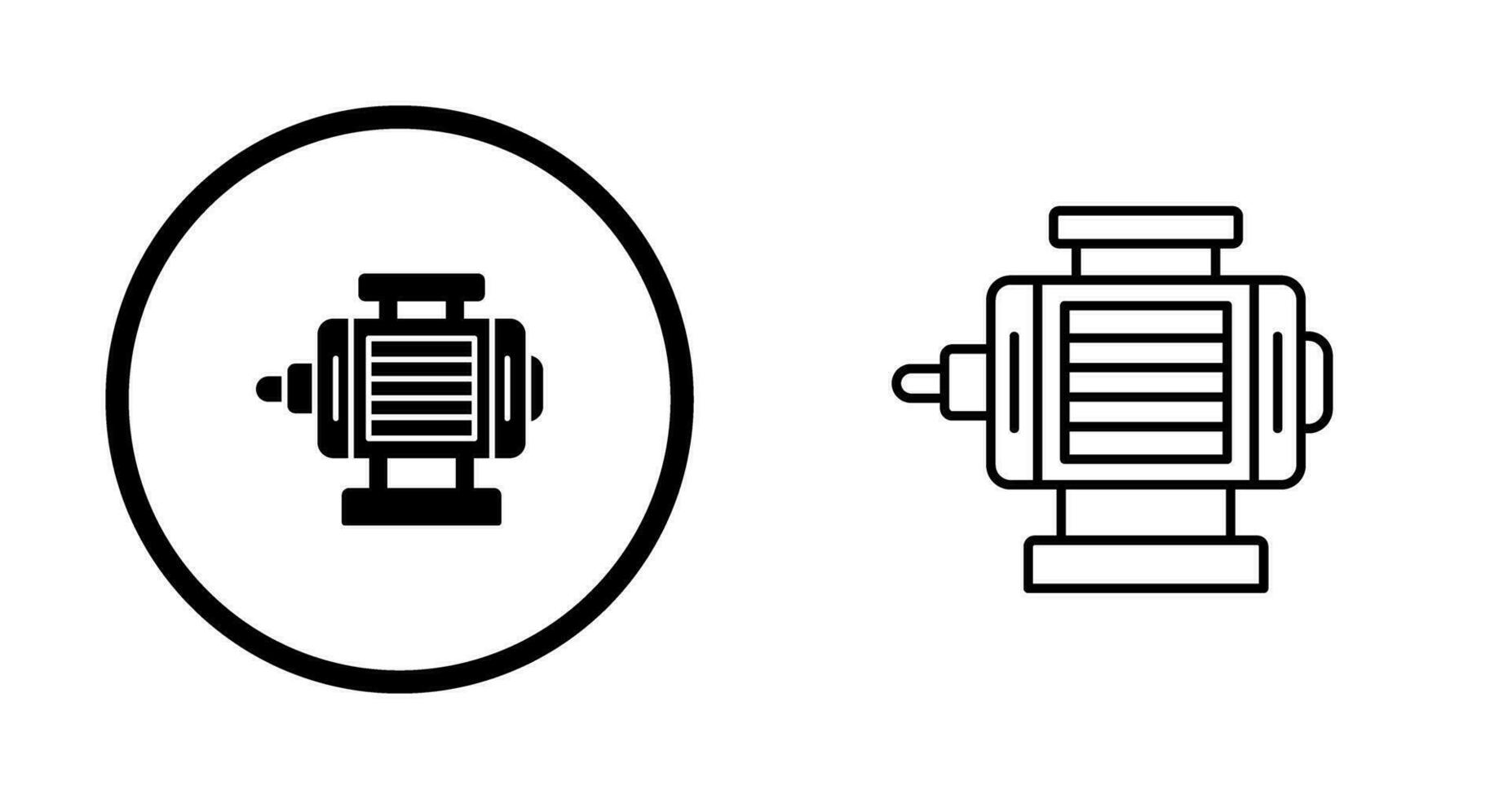 icône de vecteur de moteur électrique