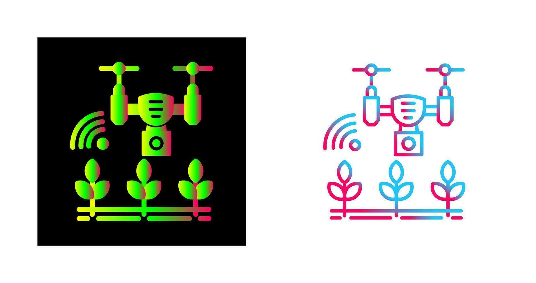 icône de vecteur de ferme intelligente