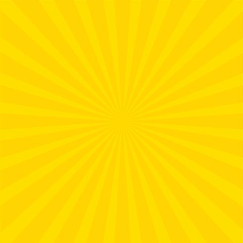 Fond de rayons jaunes lumineux. vecteur