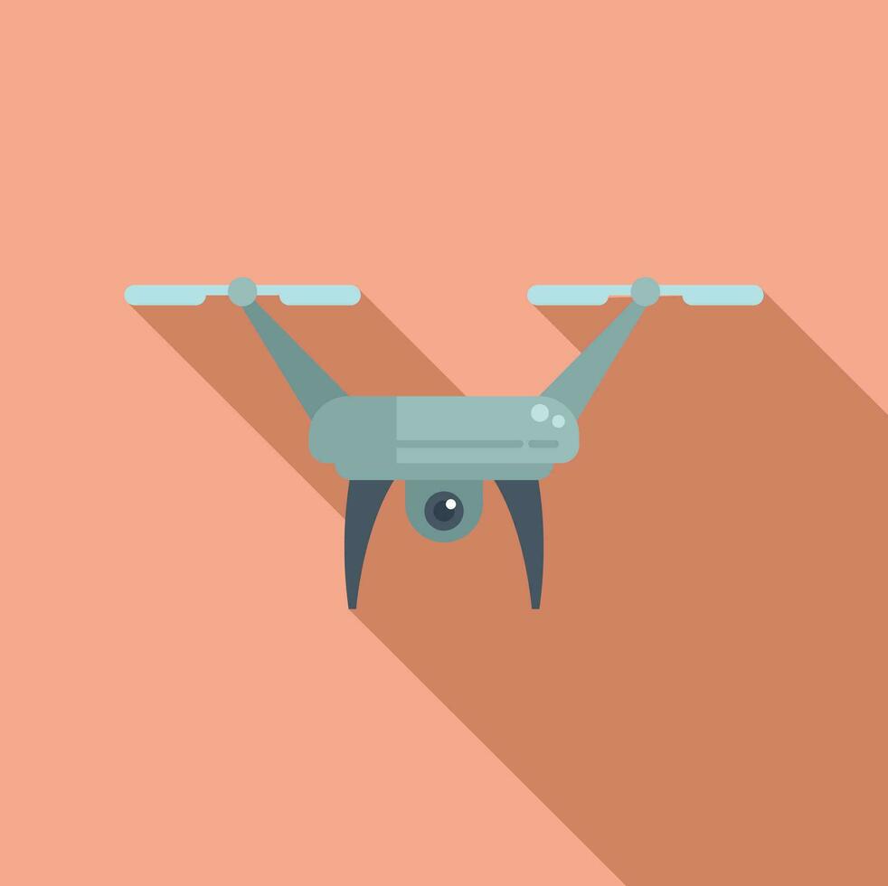 drone carte technologie icône plat vecteur. aérien terre vue vecteur