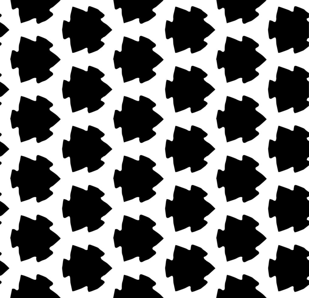 motif abstrait sans couture noir et blanc. arrière-plan et toile de fond. conception ornementale en niveaux de gris. ornements en mosaïque. illustration graphique vectorielle. vecteur