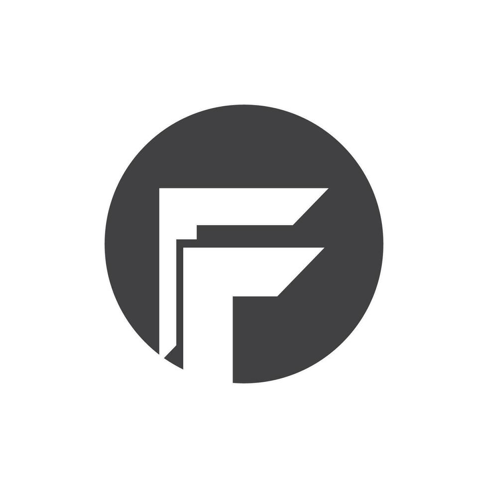 F lettre logo vecteur modèle