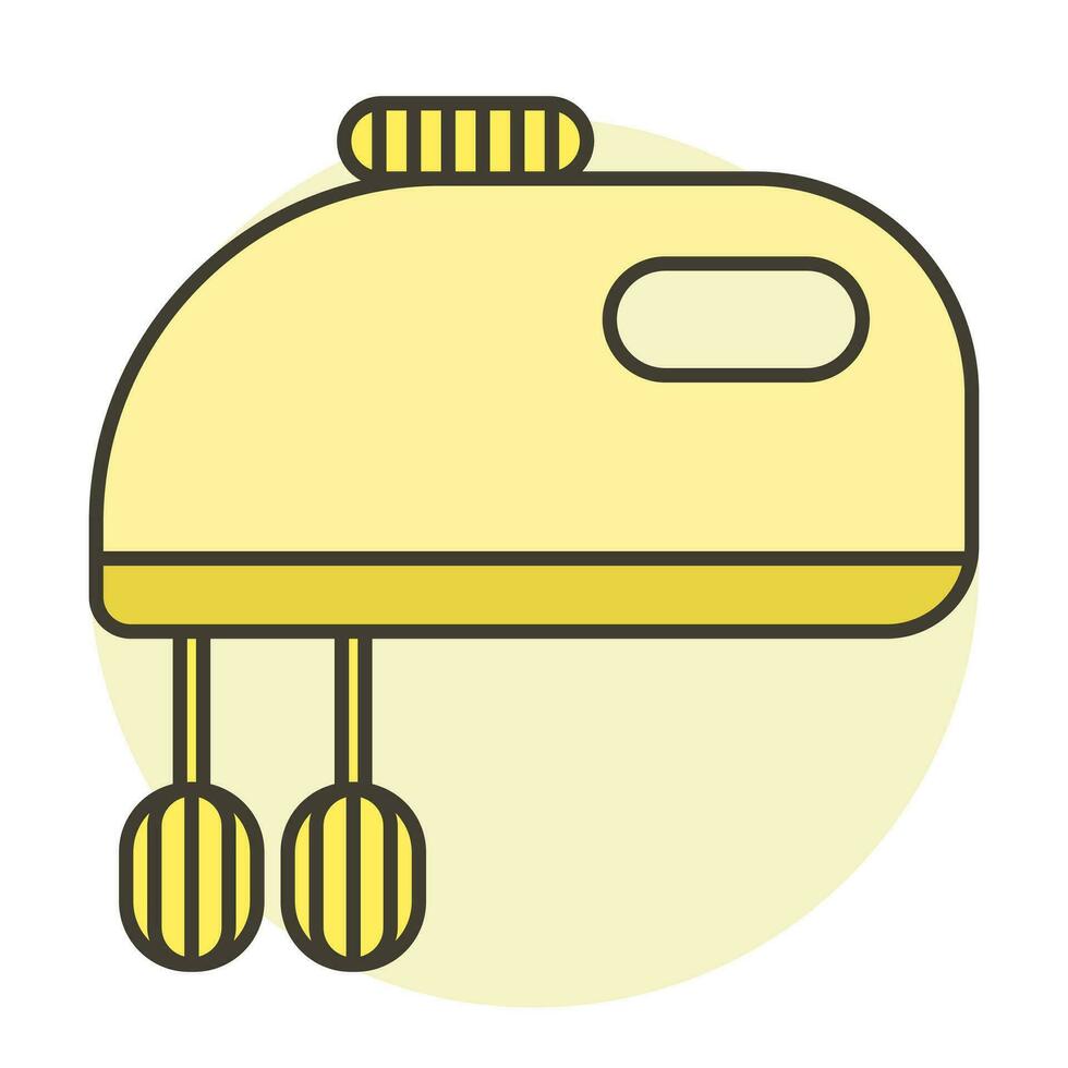 mixer cuisine et cuisson icône logo vecteur illustration