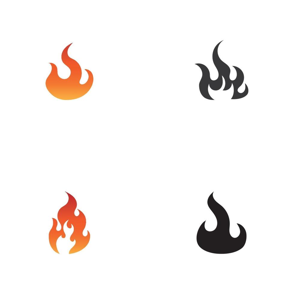 logo et symbole de la flamme vecteur