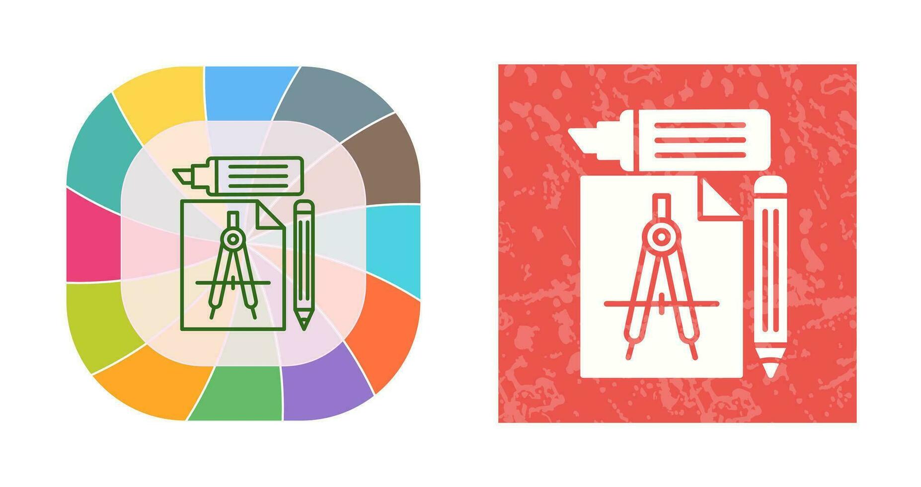 icône de vecteur d'outils d'étude