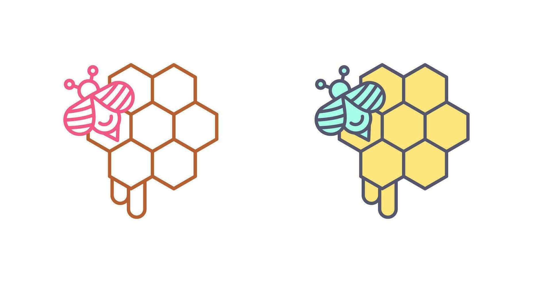 icône de vecteur de nid d'abeille