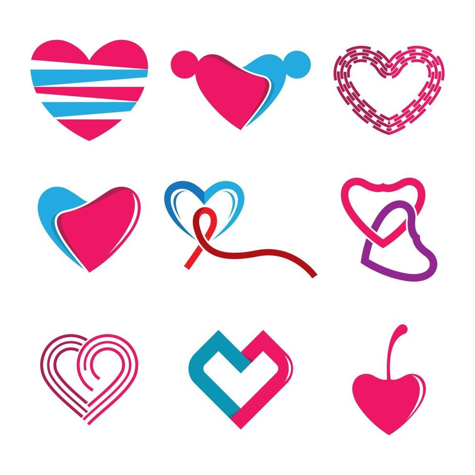 images de logo d'amour vecteur