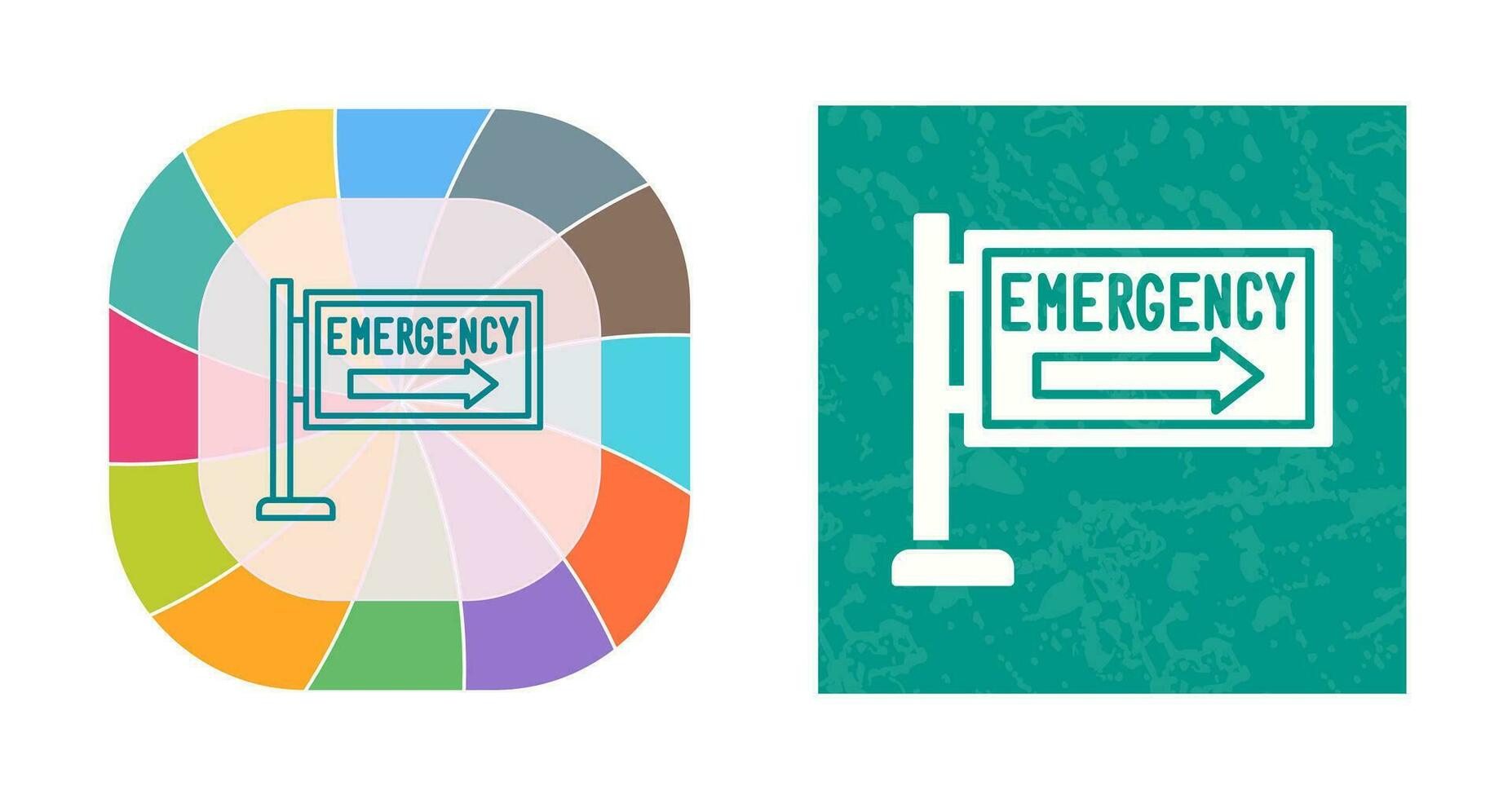 icône de vecteur de signe d'urgence