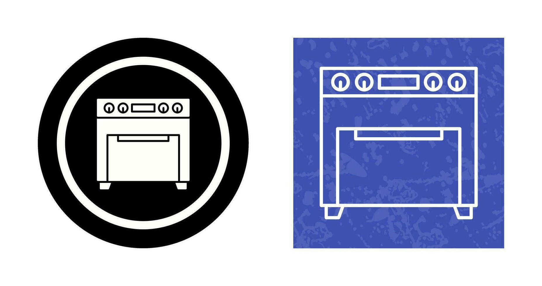 icône de vecteur de four