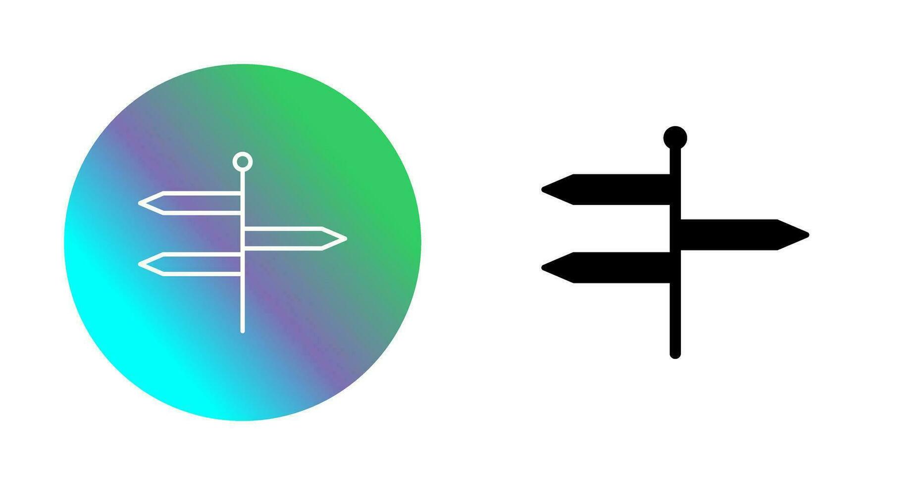 icône de vecteur de directions