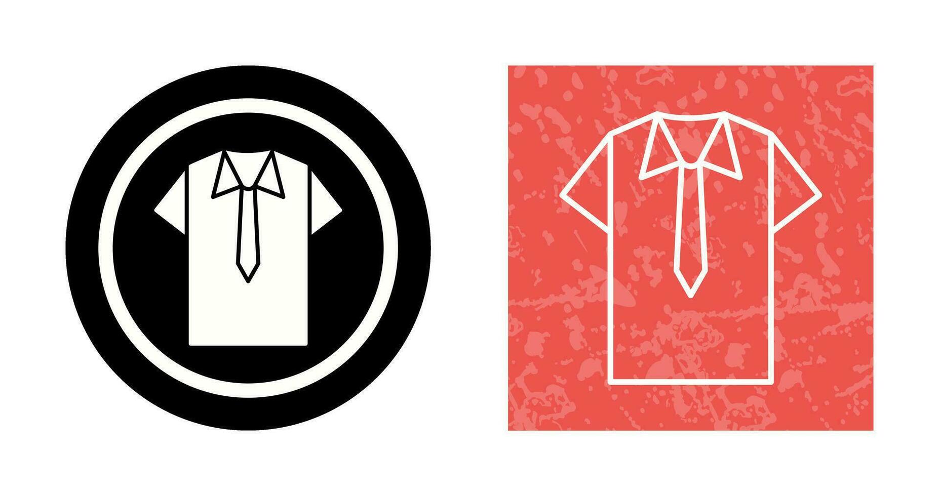 icône de vecteur chemise et cravate