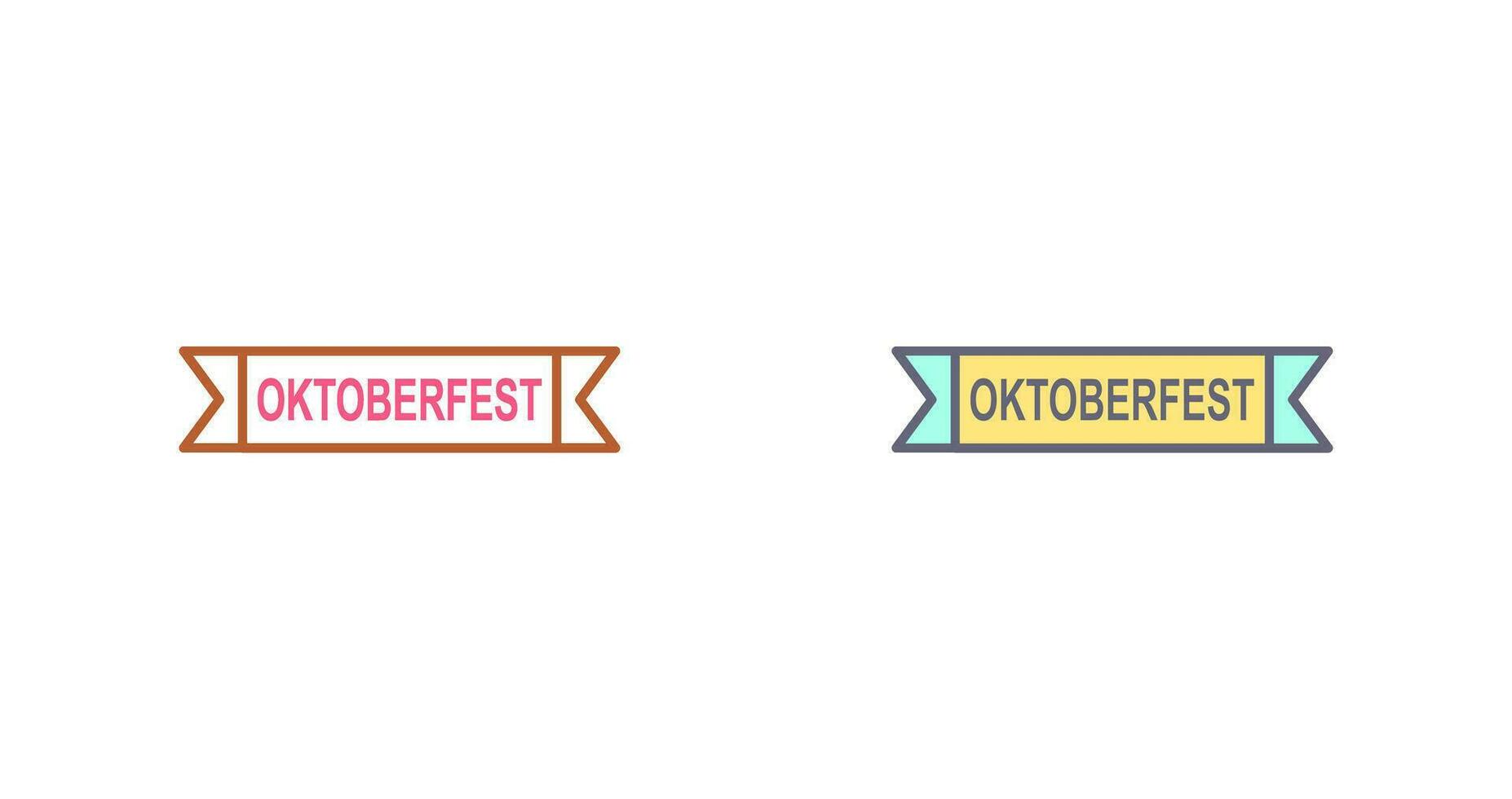 icône de vecteur de bannière oktoberfest