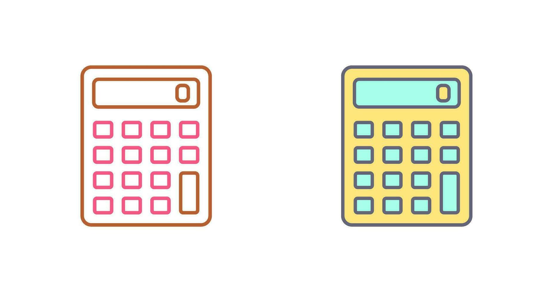 icône de vecteur de calculatrice