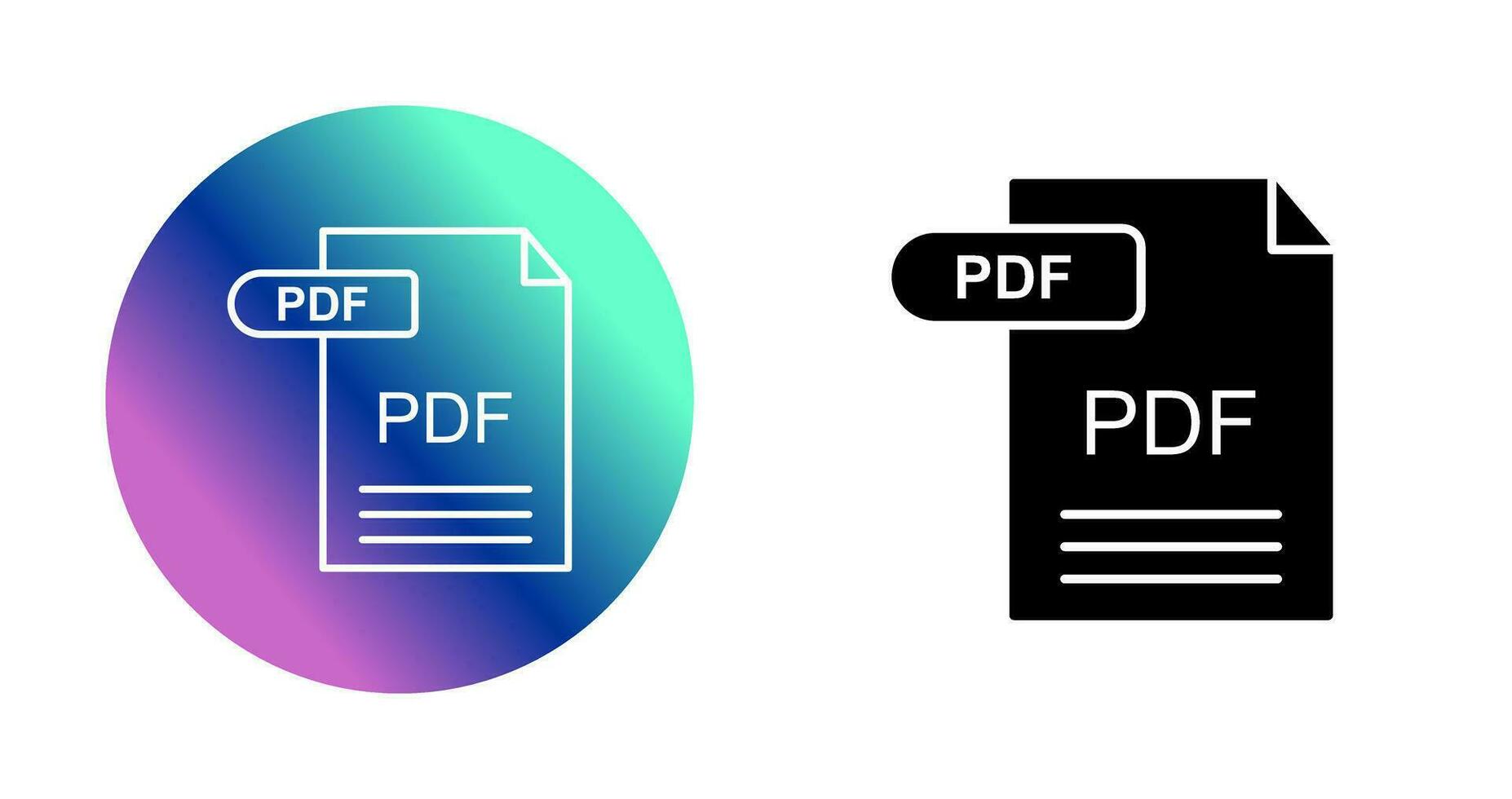 icône de vecteur pdf