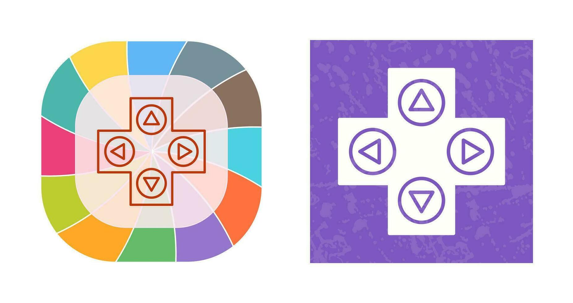 icône de vecteur de contrôle de jeu unique