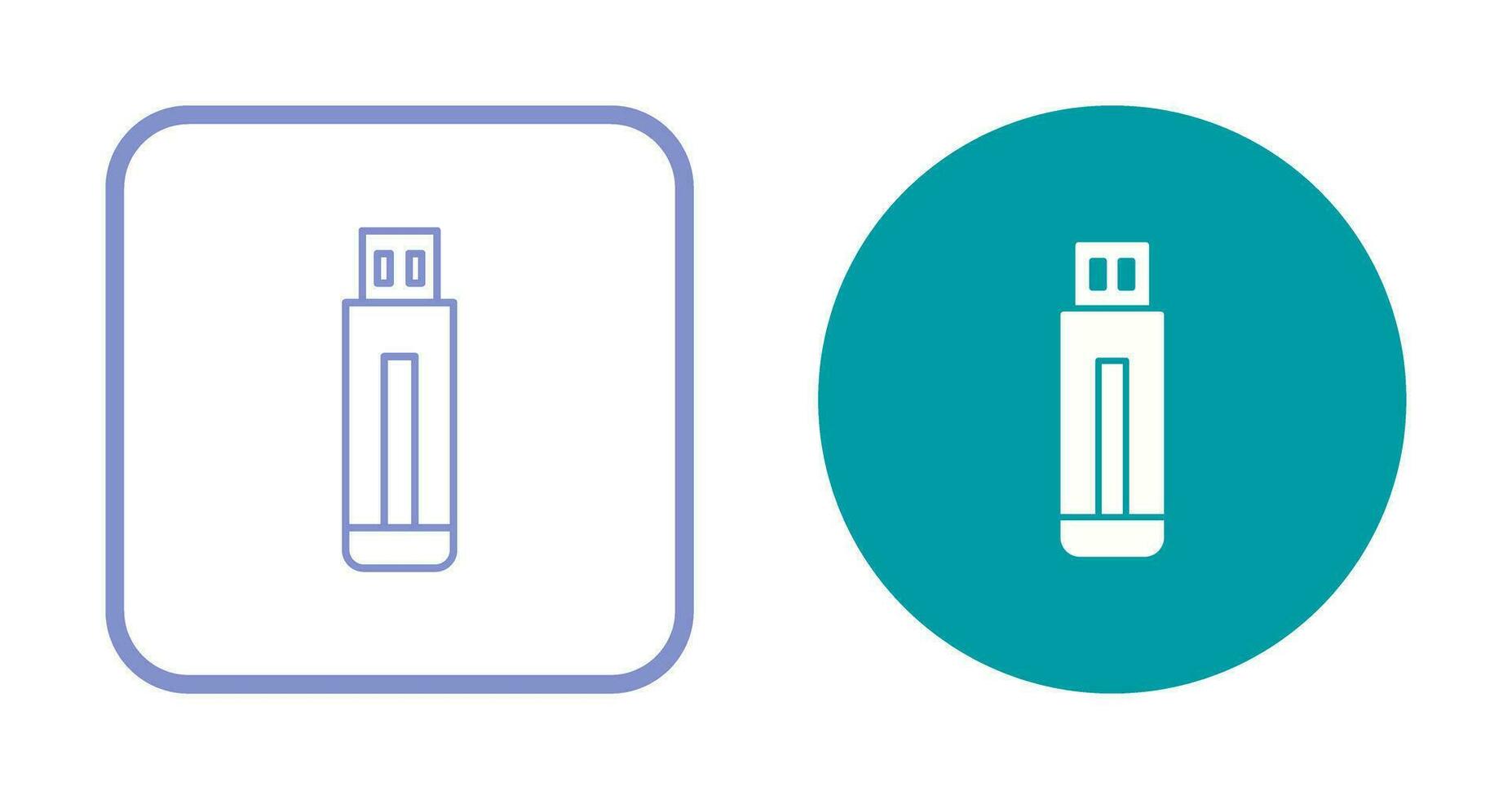 icône de vecteur de lecteur usb