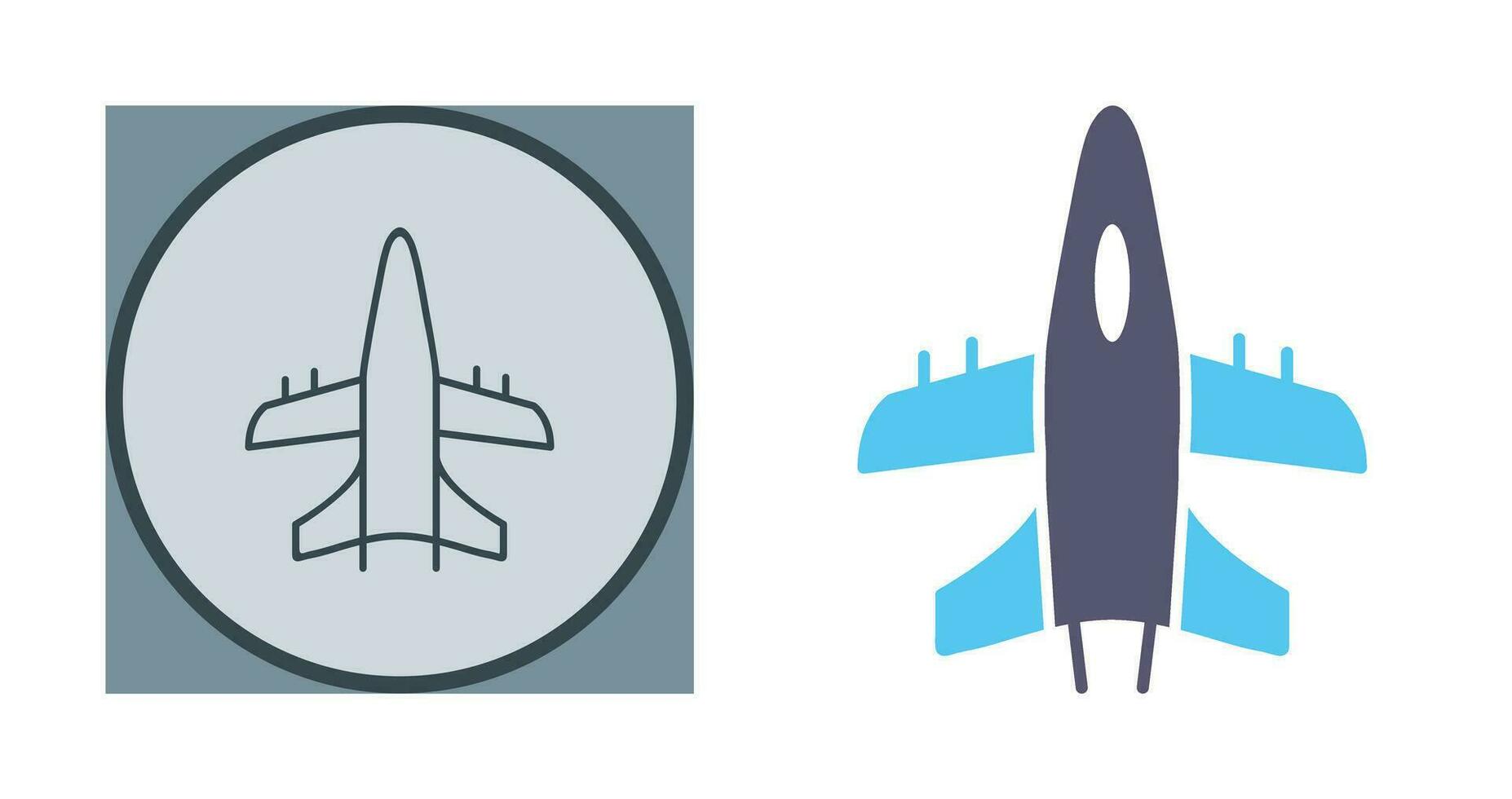 icône de vecteur d'avion militaire
