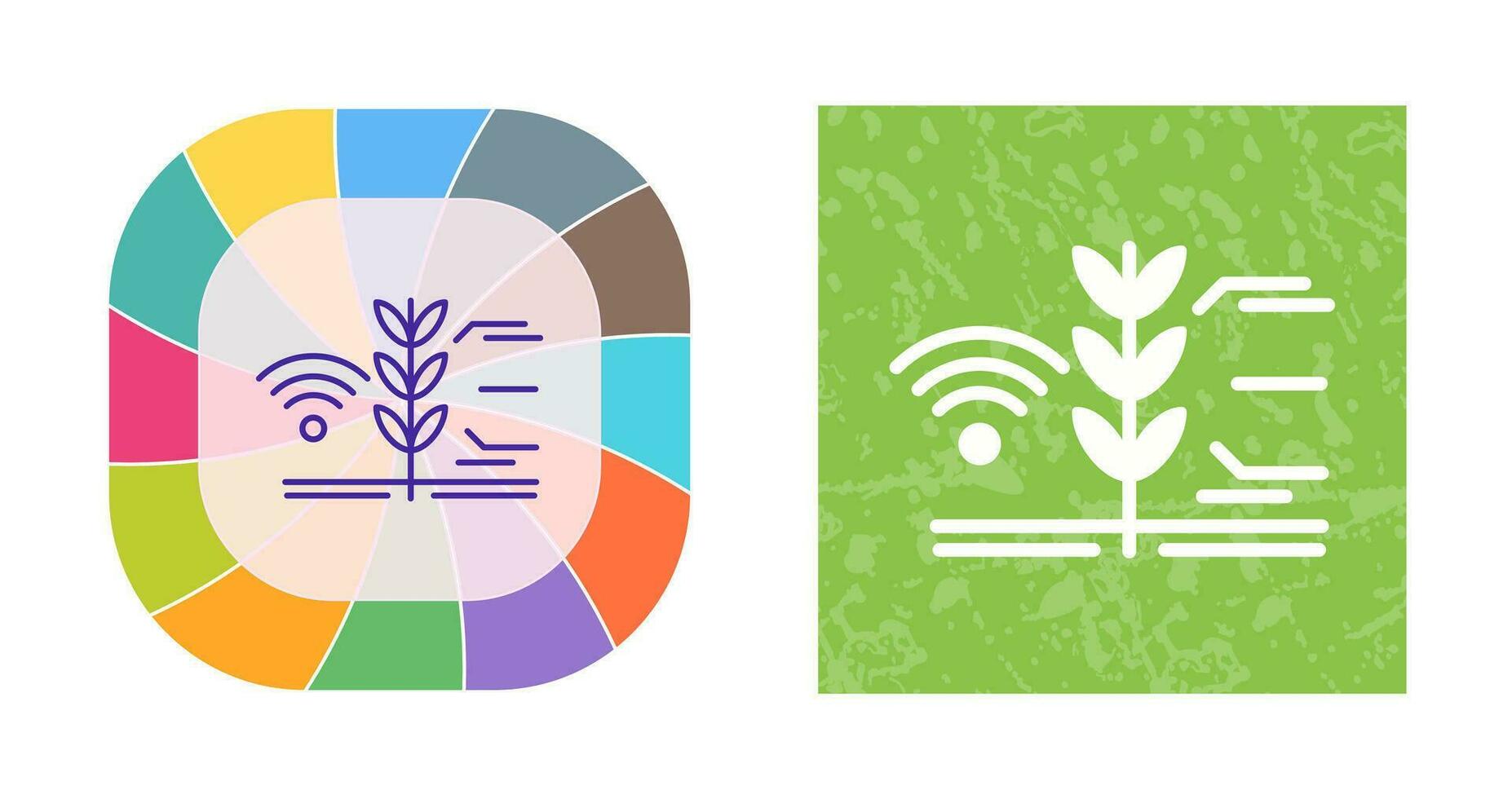 icône de vecteur de ferme intelligente