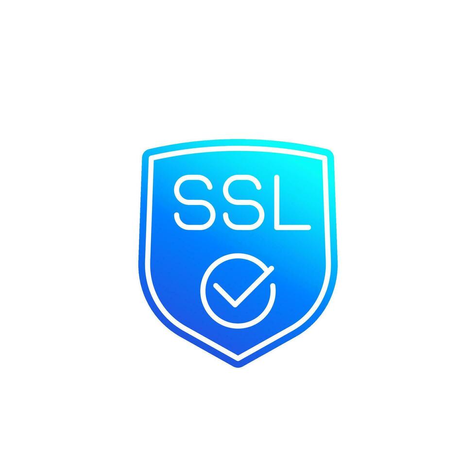 ssl sécurisé, sûr site Internet vecteur icône