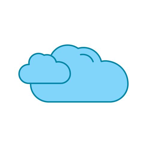 icône de nuage de vecteur