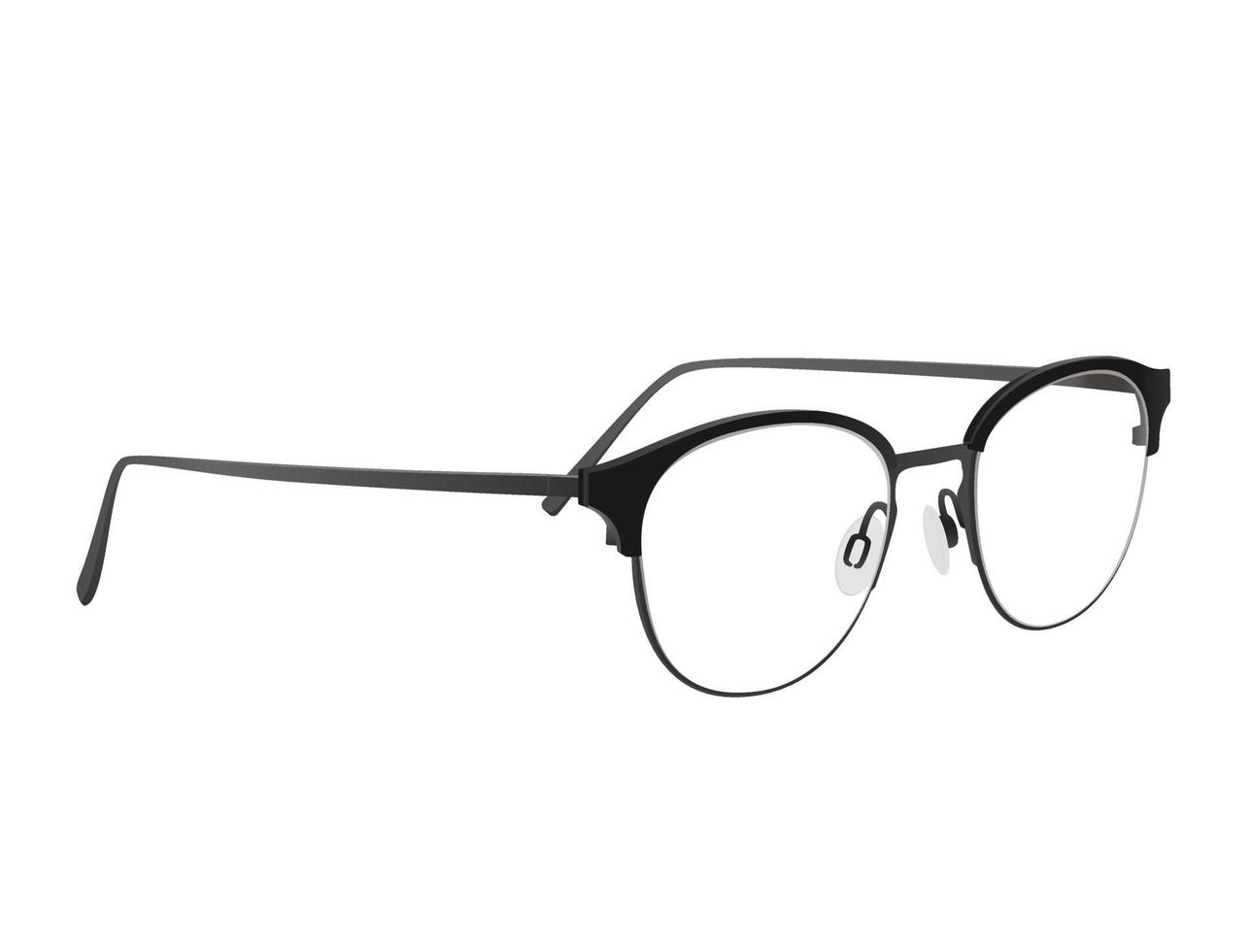 lunettes sur fond blanc vecteur