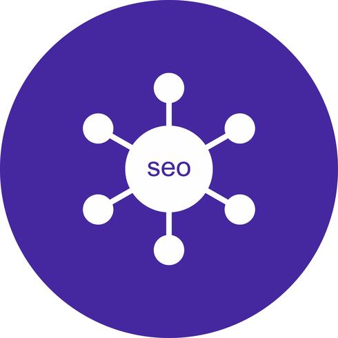 icône de lien vectoriel seo