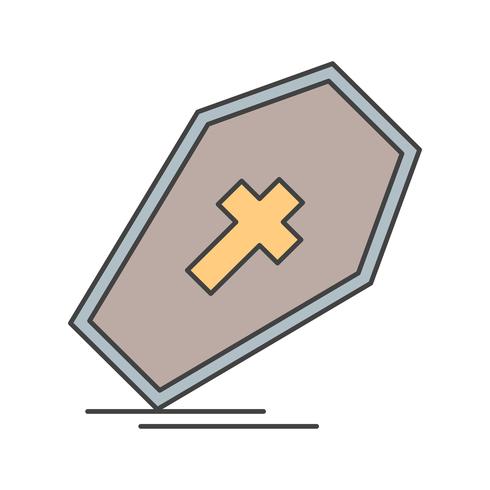icône de cercueil de vecteur