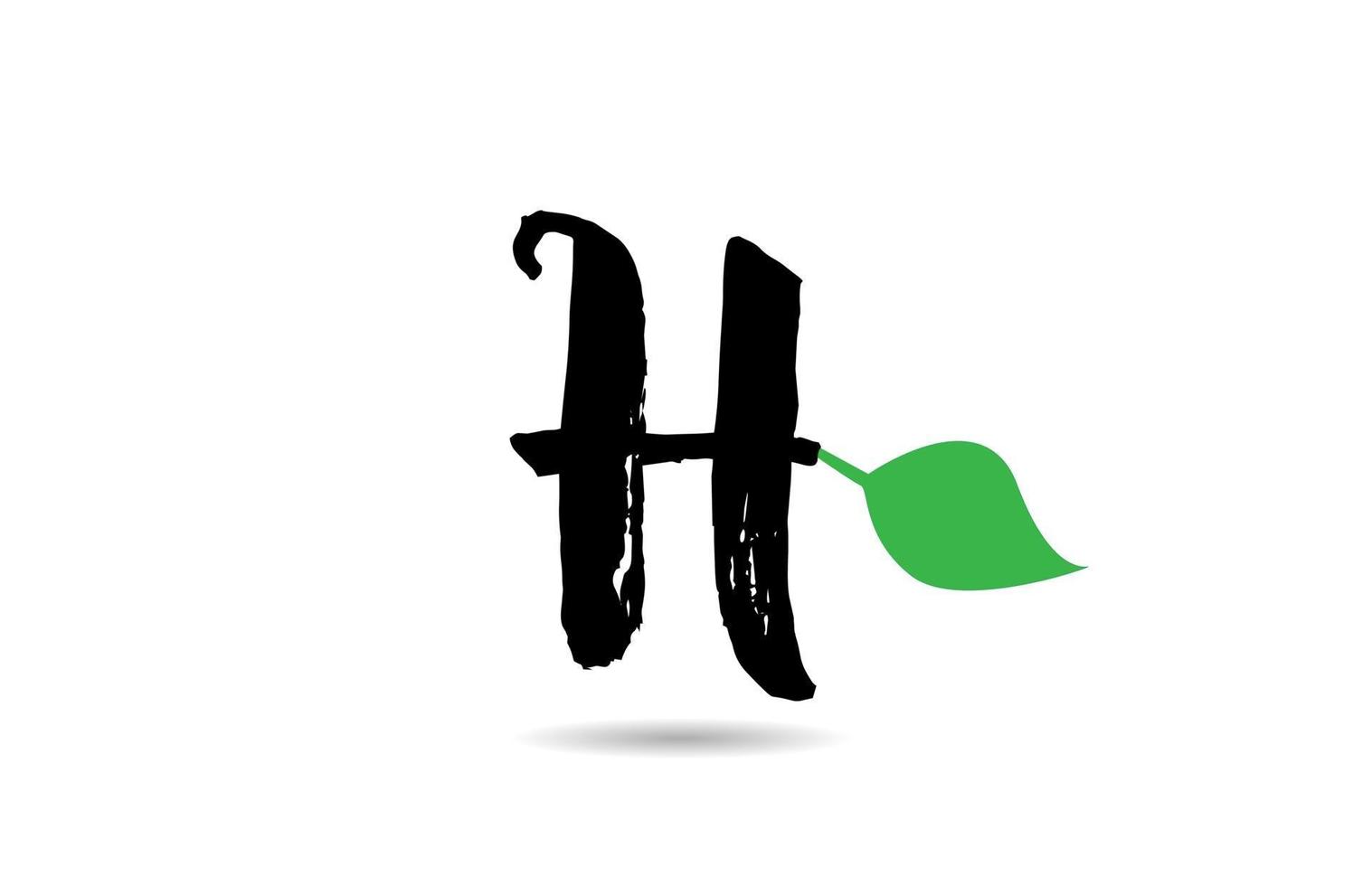 Lettre geen feuille alphabet lettre logo icône design pour entreprise vecteur