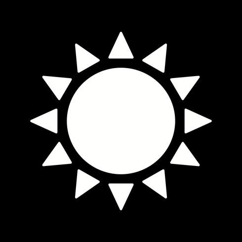 icône du soleil vecteur