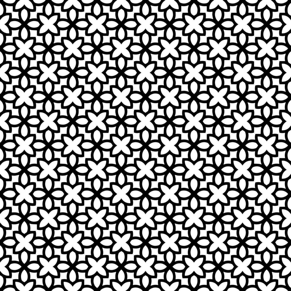 motif abstrait sans couture noir et blanc. arrière-plan et toile de fond. conception ornementale en niveaux de gris. vecteur