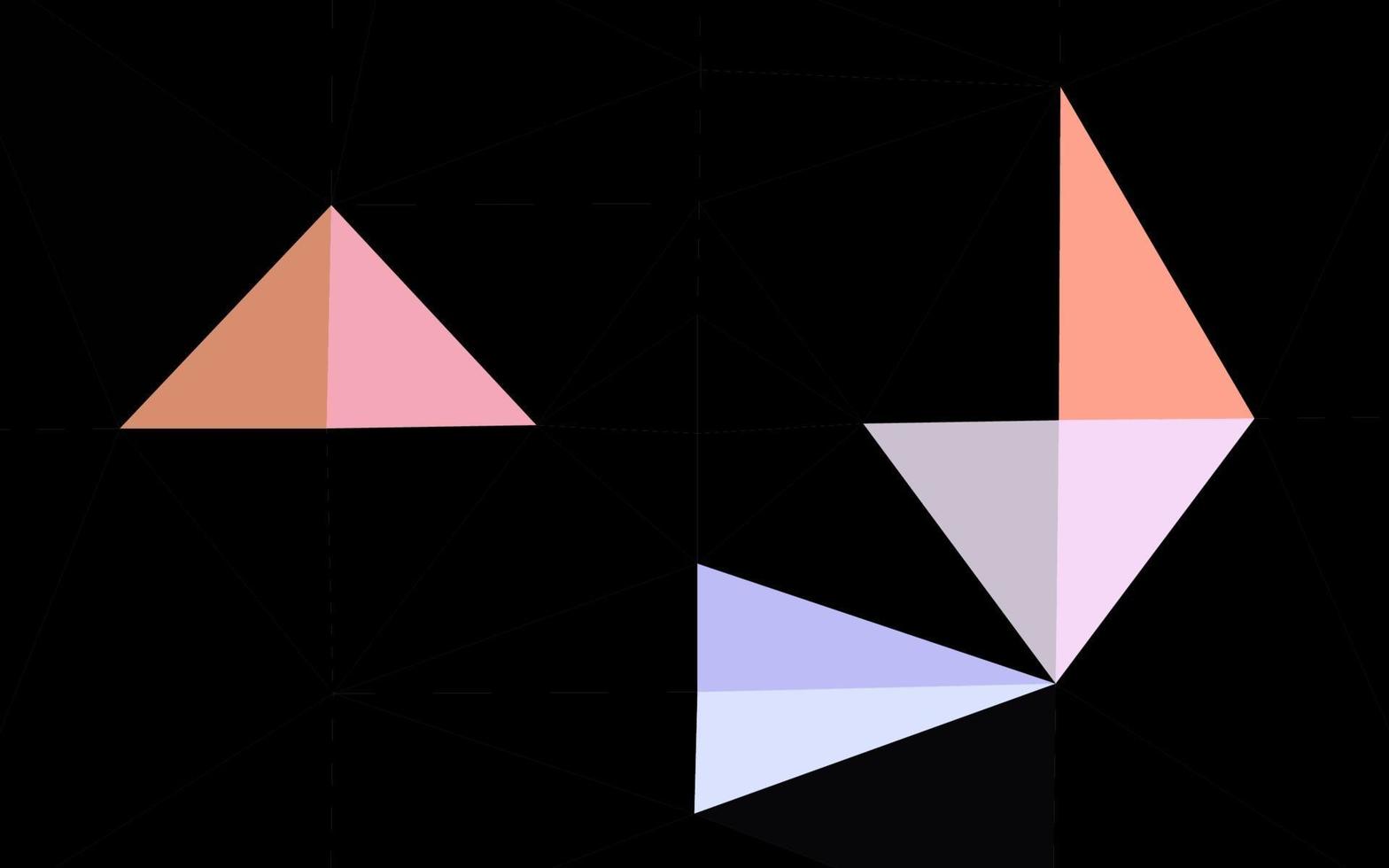 multicolore clair, motif de triangle flou vectoriel arc-en-ciel.