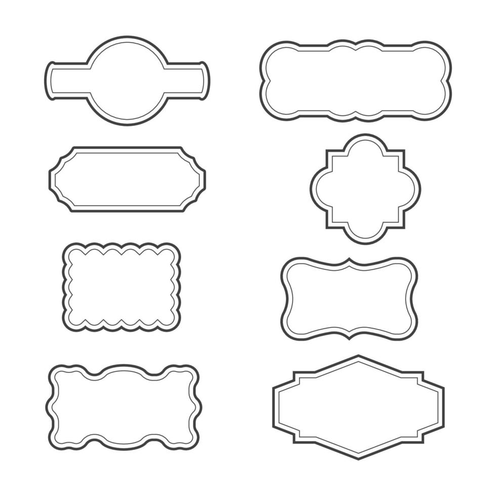 conception d'illustration vectorielle frontière vecteur