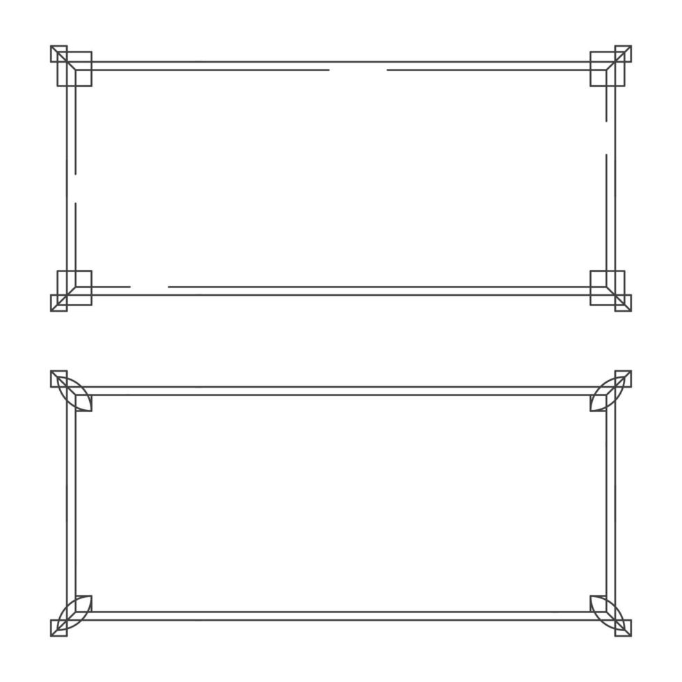 conception d'illustration vectorielle frontière vecteur