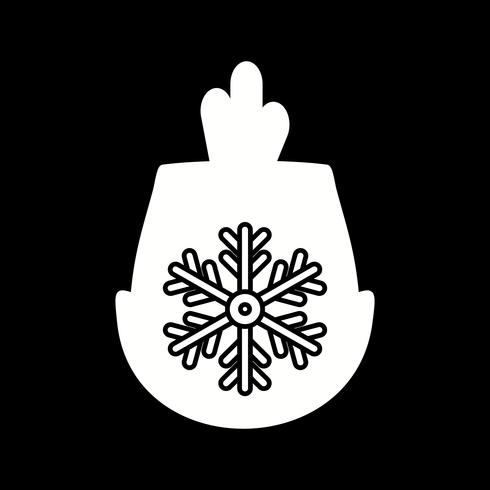 icône de flocon de neige de vecteur