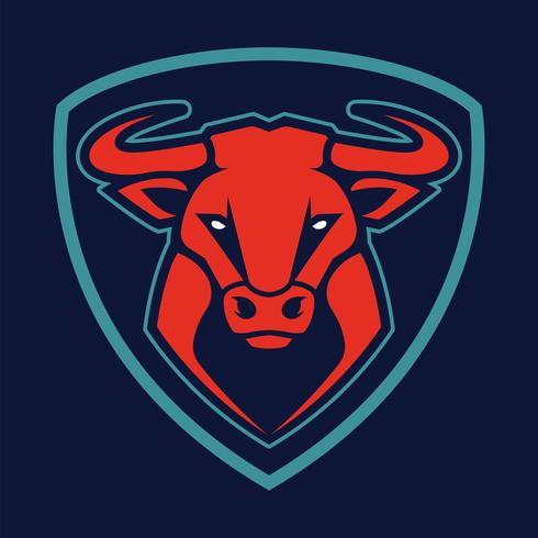 Bull emblème de vecteur d&#39;armes