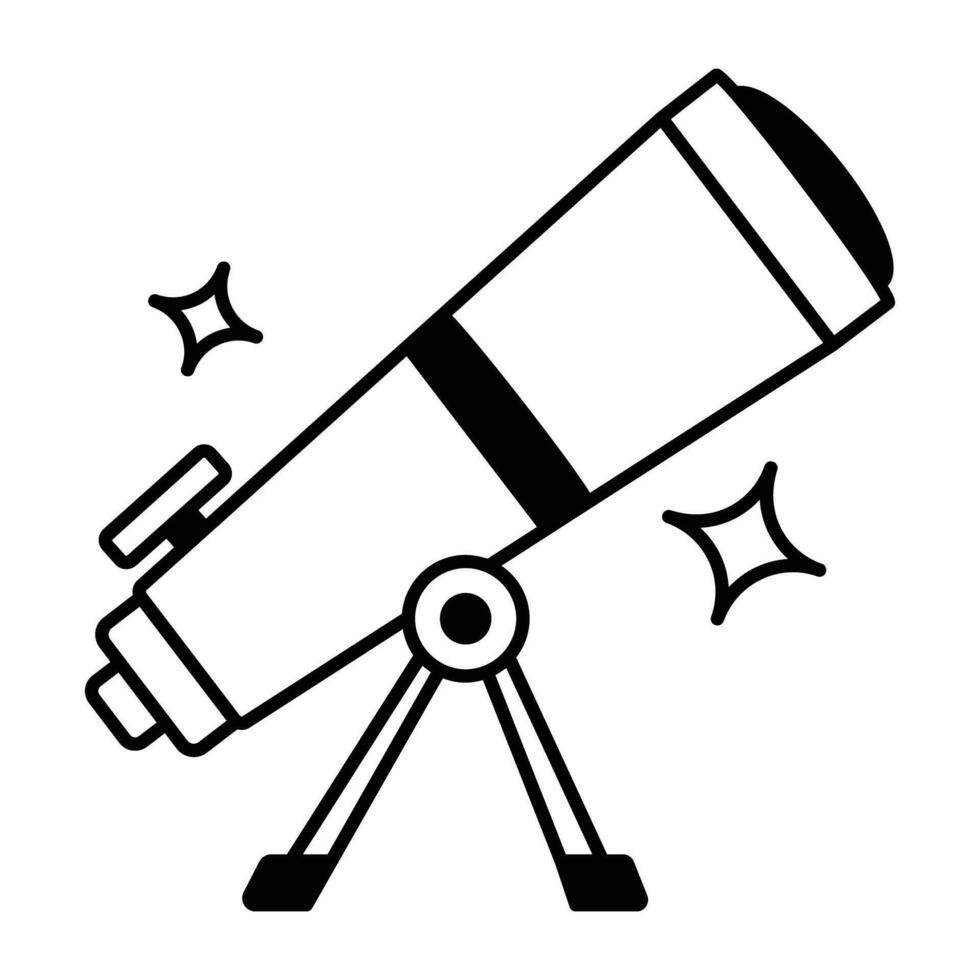 concepts de télescope à la mode vecteur
