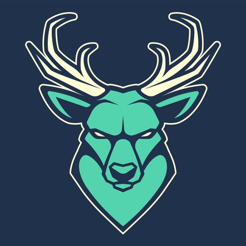 Cerf mascotte Vector Icon