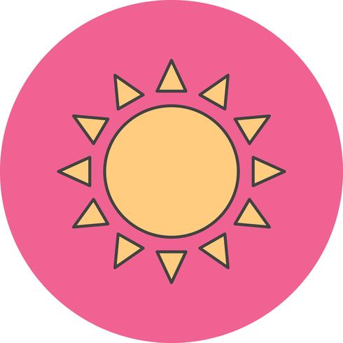 icône du soleil vecteur