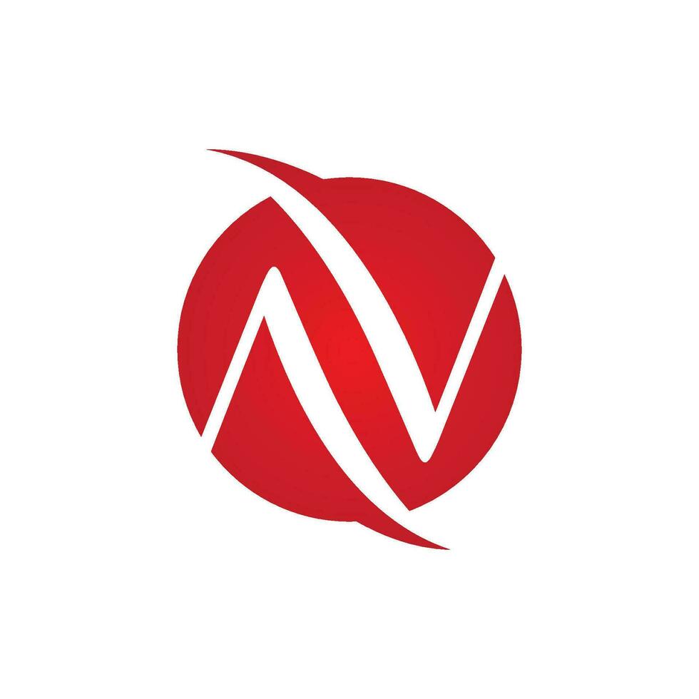 modèle de logo lettre n vecteur