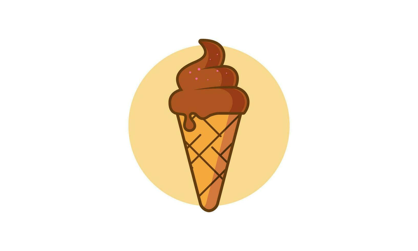 la glace crème logo icône vecteur
