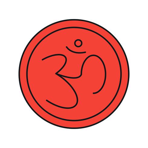 icône de vecteur signe hindou