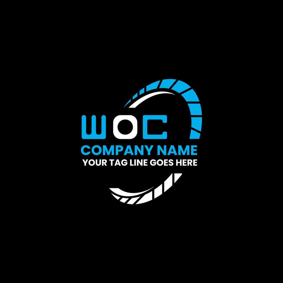woc lettre logo vecteur conception, woc Facile et moderne logo. woc luxueux alphabet conception